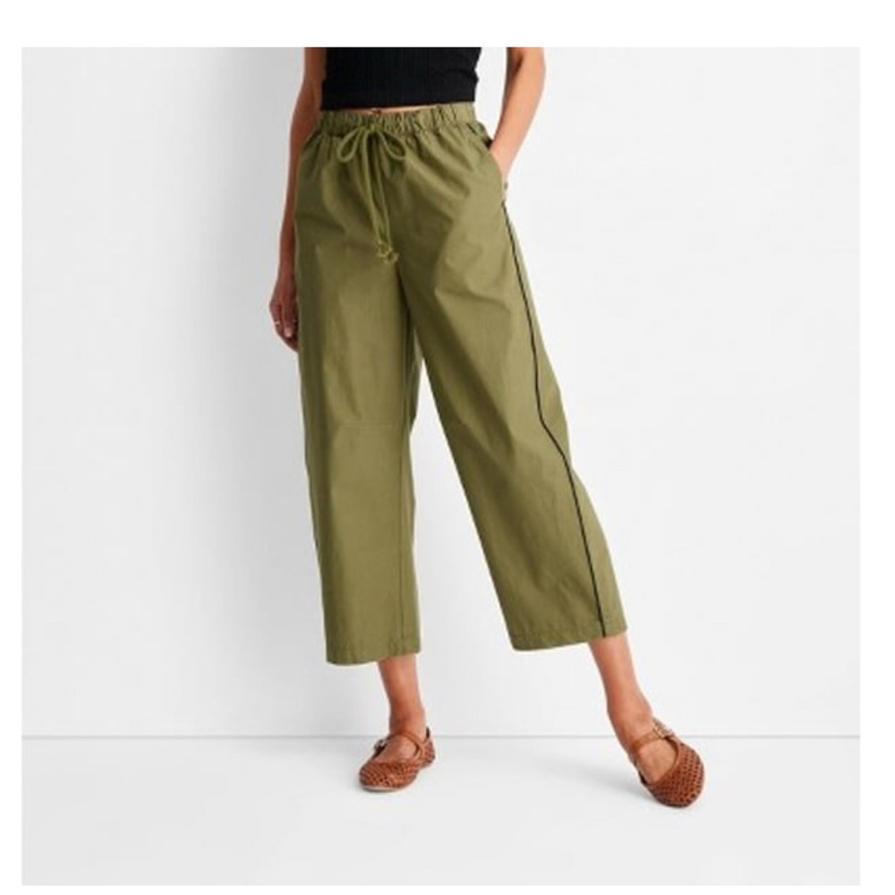 Future Collective Olive Green Women's jogger pants - Picture 2 of 4
